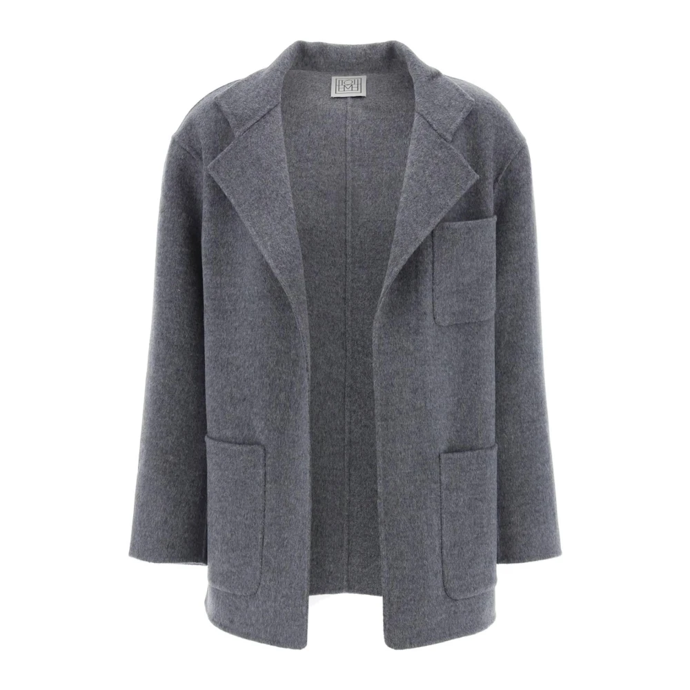 TotêMe Single-Breasted Coats Gray Dames