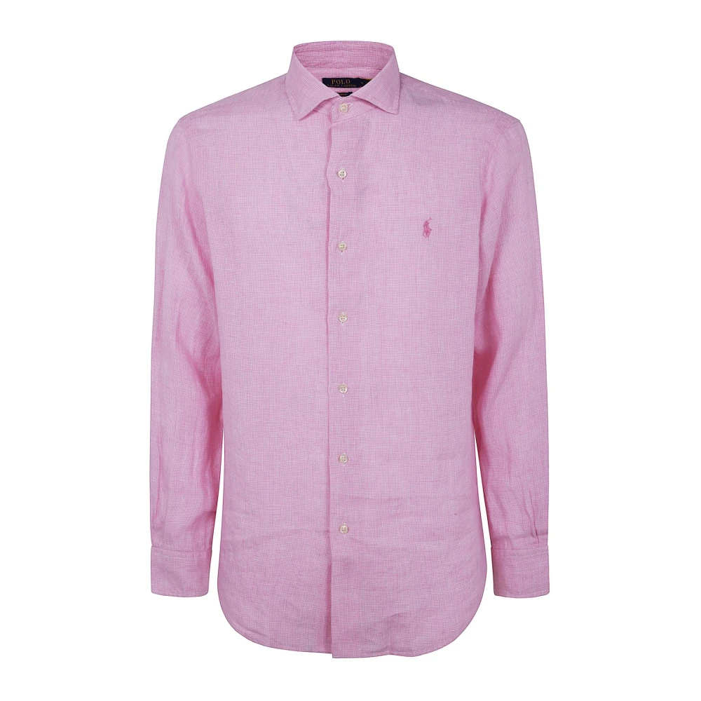 Polo Ralph Lauren Rosa Gingham Linneskjorta