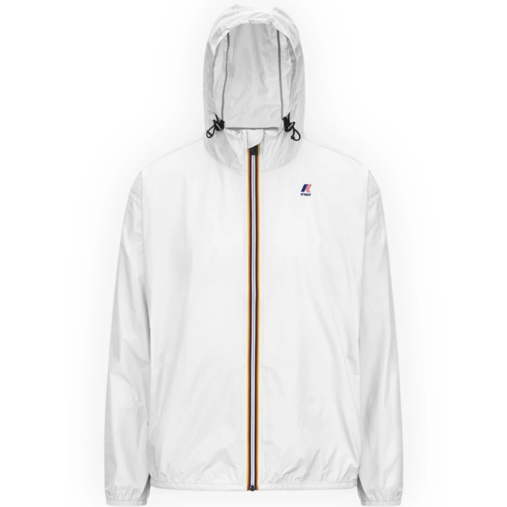 K-Way Women's White Light Jackets, S, Classic Claude Jacket