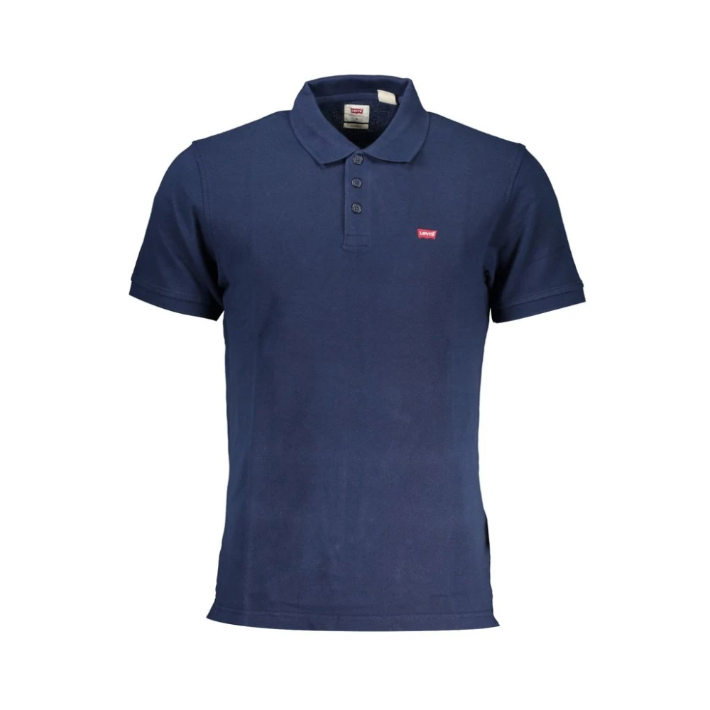 Levi's Men's Blue Cotton Polo Shirt - Polo Shirts - S - Tops