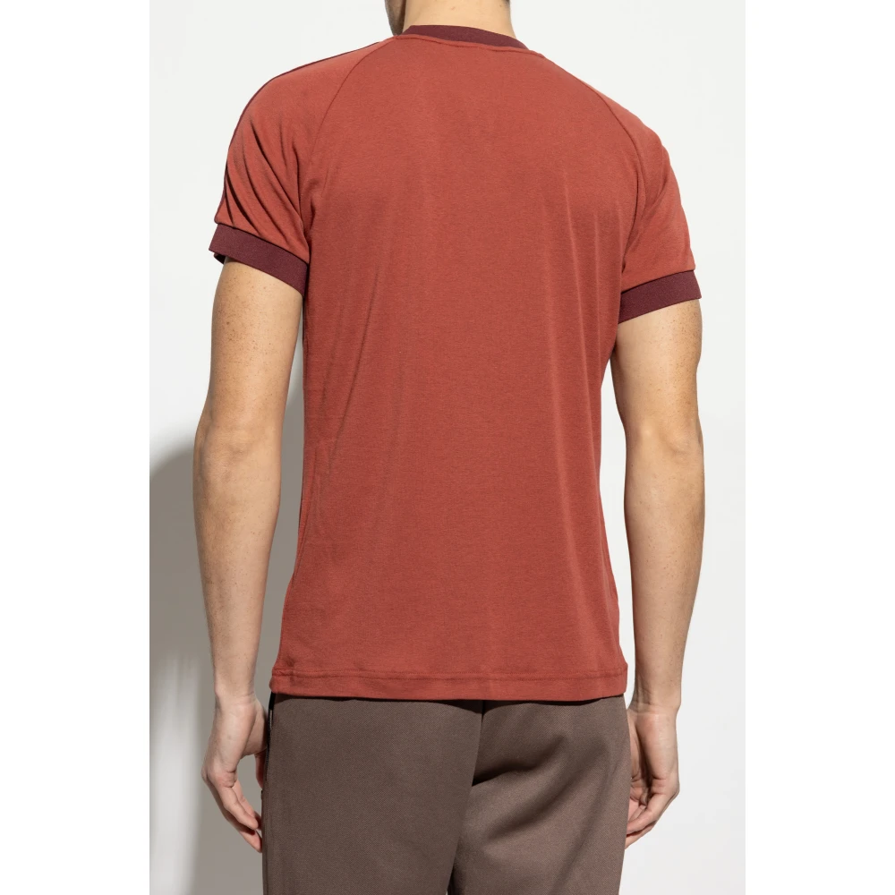 adidas Originals T-shirt met Logo Appliqué Red Heren