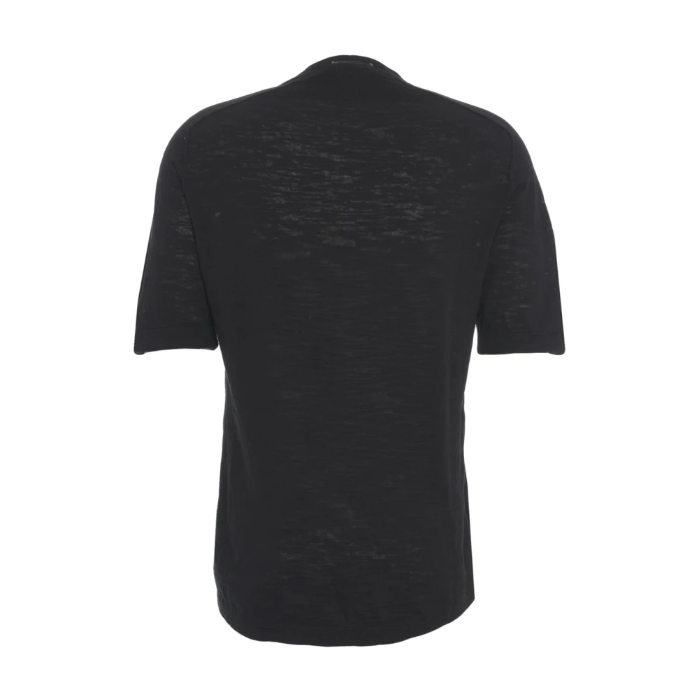 Transit Zwarte Crew Neck T-shirt Ss25 Black Heren