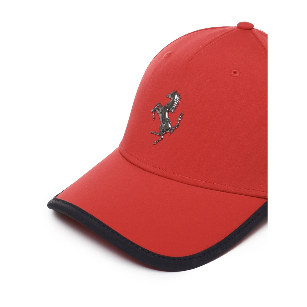 Ferrari Rode Katoenen Pet met Logo Red Unisex