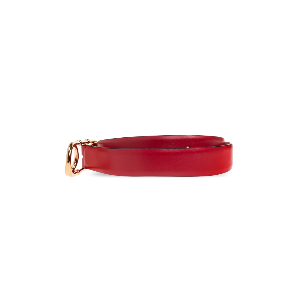 Versace Leren riem Red Dames