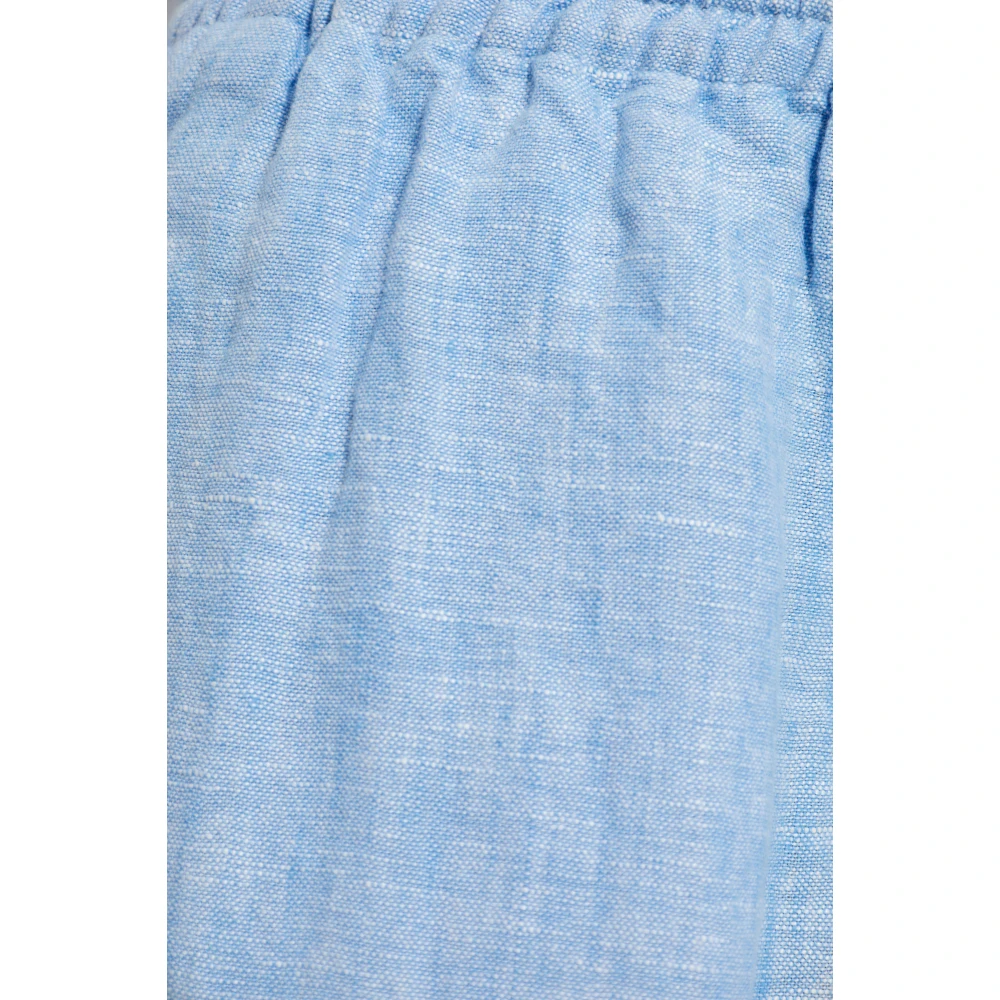 Samsøe Linnen broek Hoys Blue Dames