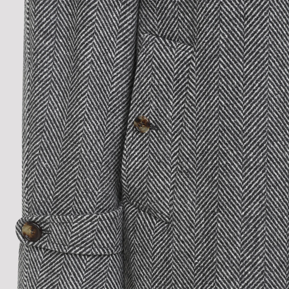 BRUNELLO CUCINELLI Grijze Medium Jas Gray Heren