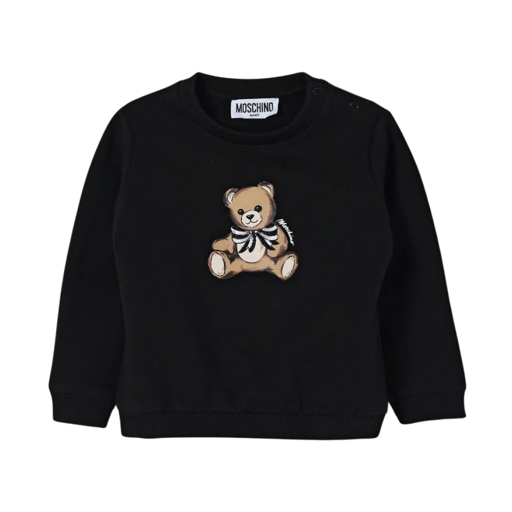 Moschino Men's Black Crew Neck Jumper