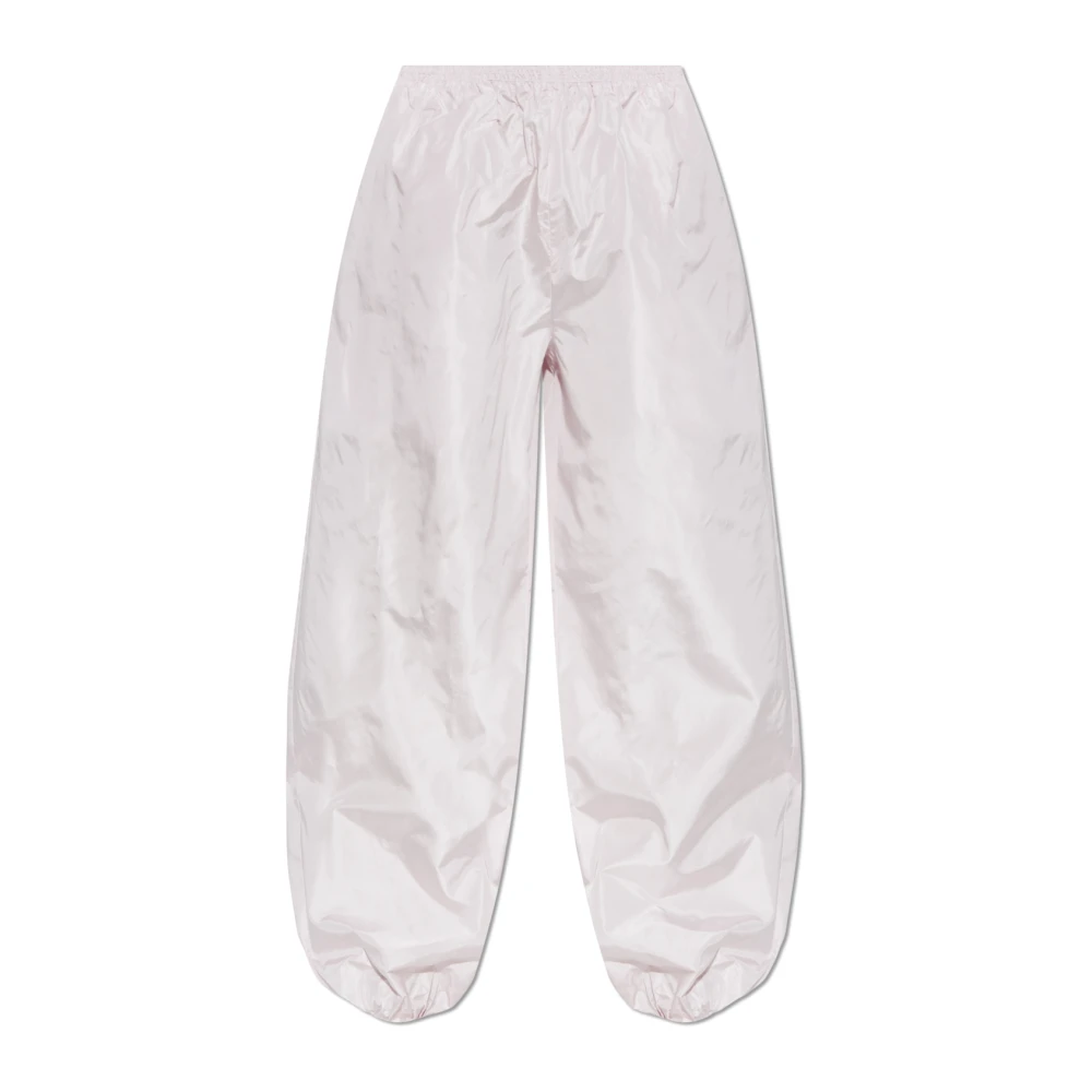 Alaïa Zijden broek Pink Dames