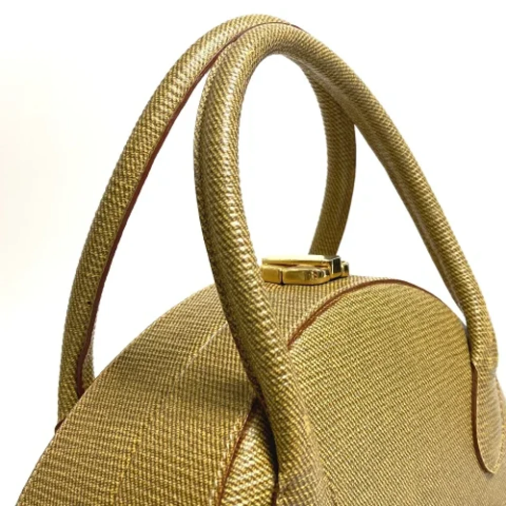 Fendi Vintage Pre-owned Leather fendi-bags Beige Dames