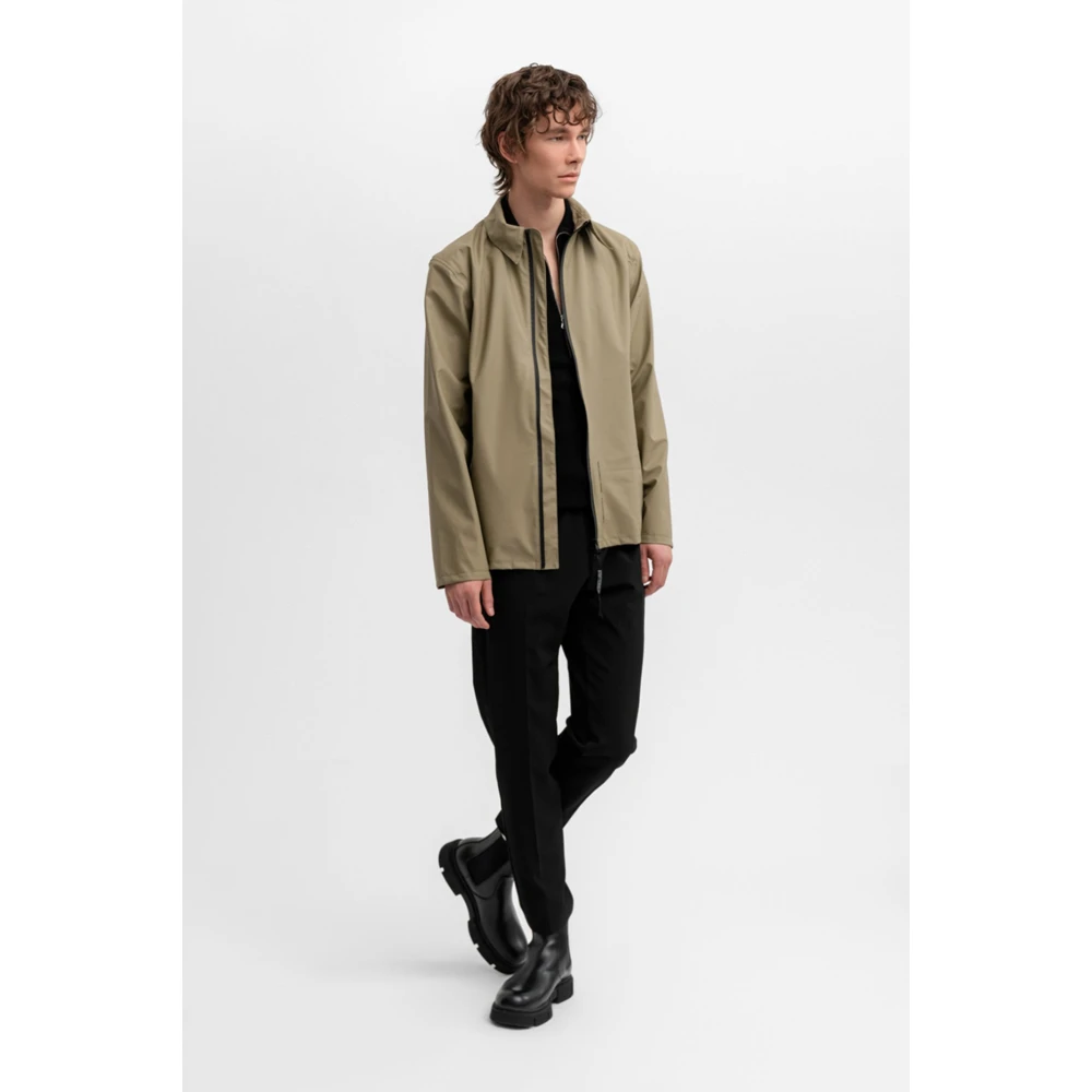 Stutterheim Lichtgewicht Waterdicht Overshirt Green Heren