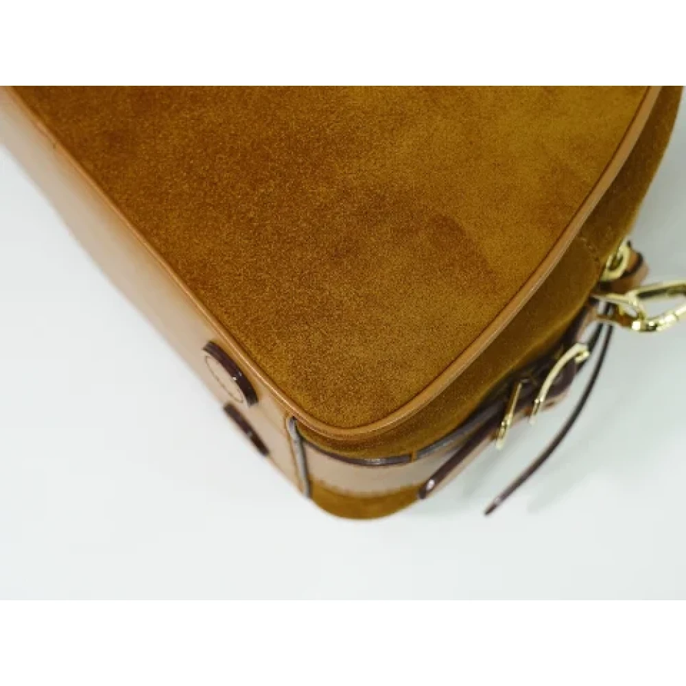 Jimmy Choo Pre-owned Suede handbags Brown Dames