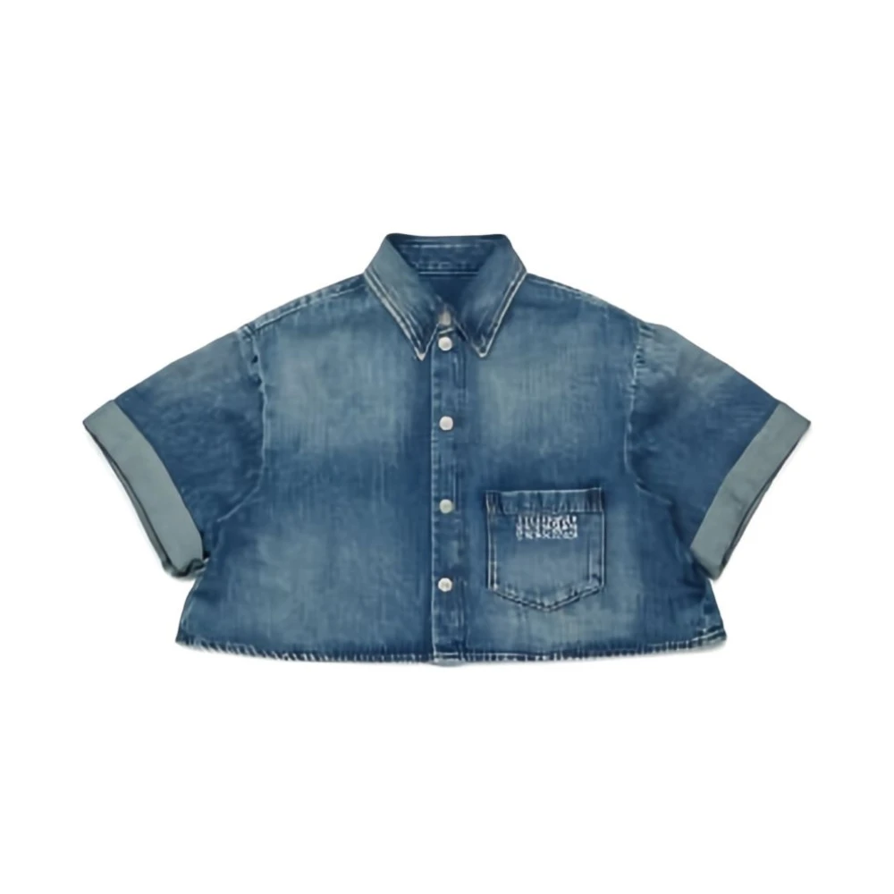 Mm6 Maison Margiela Unisex Blue Shirt