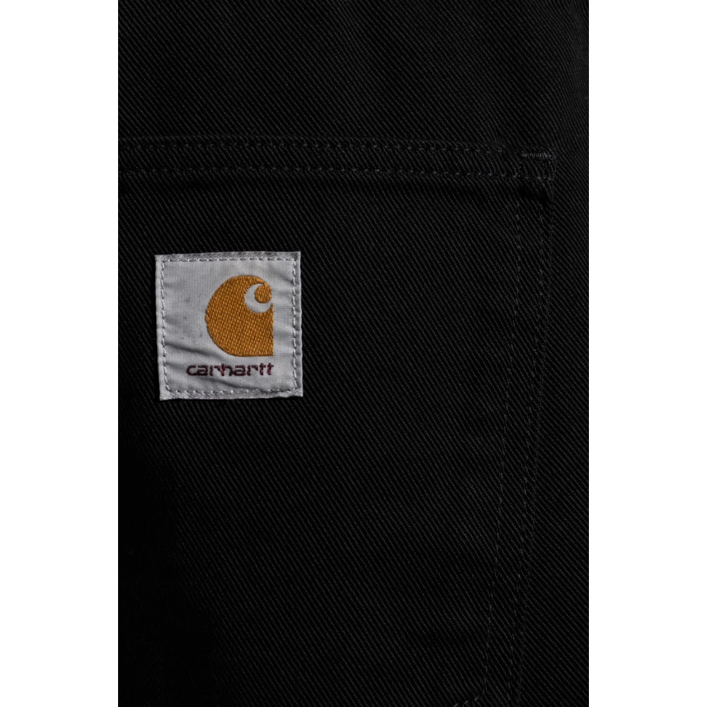 Carhartt WIP Jeans met logo Black Heren