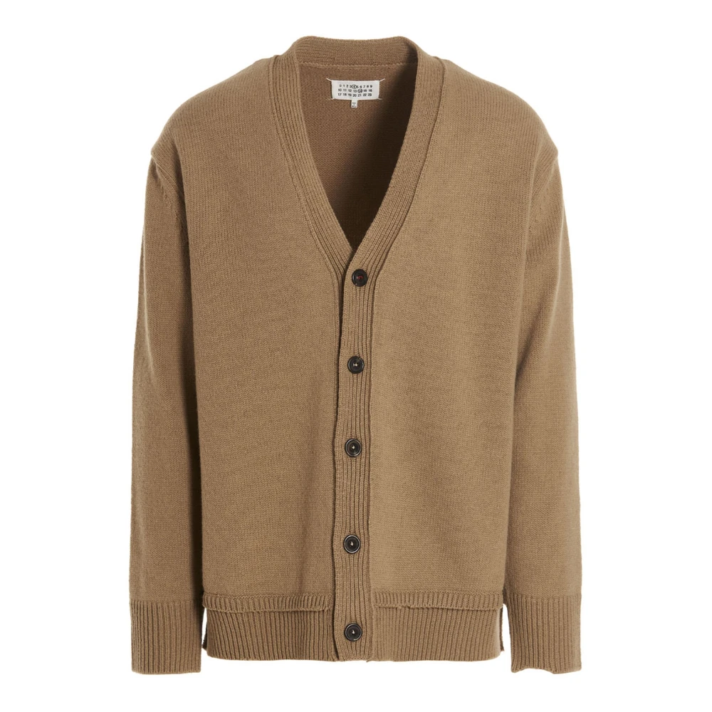 Maison Margiela Men's Beige Cardigans, M, Cardigan