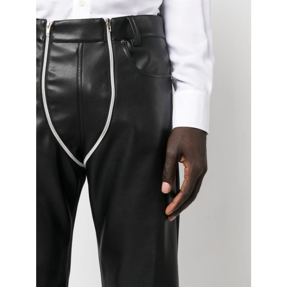 GmbH Leather Trousers Black Heren