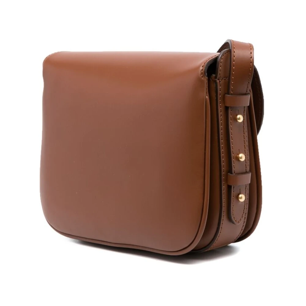 Soeur Karamelbruine Leren Schoudertas Brown Dames
