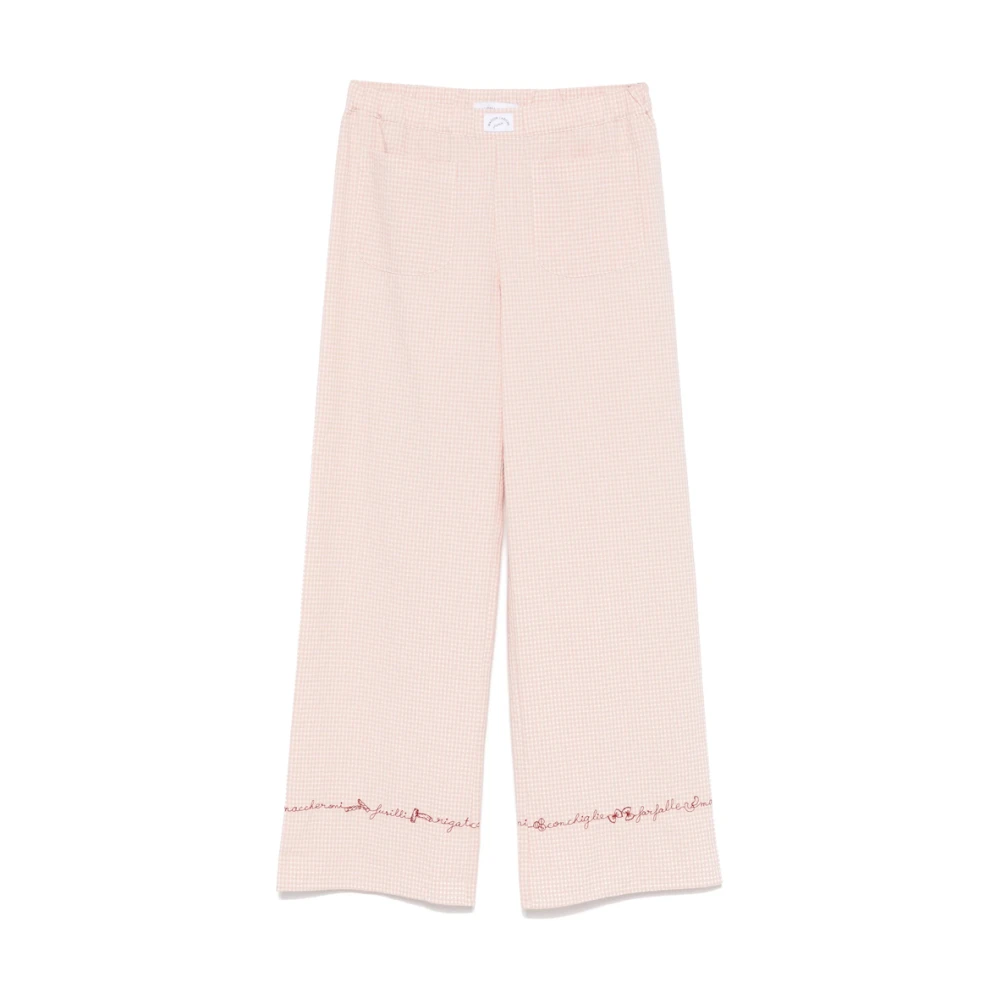 Maison Labiche Shorts met geborduurd motief lichtroze Pink Dames