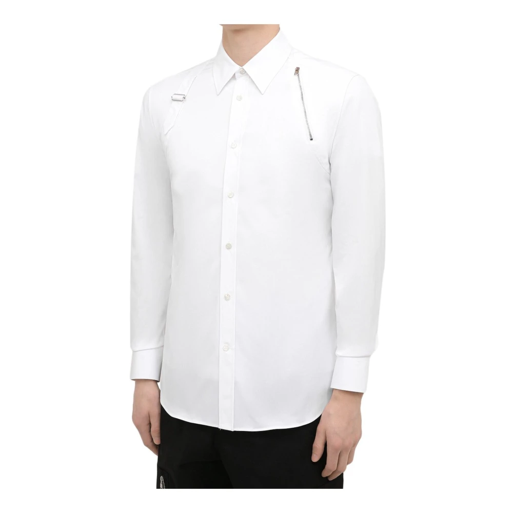 alexander mcqueen Katoenen overhemd met lange mouwen White Heren
