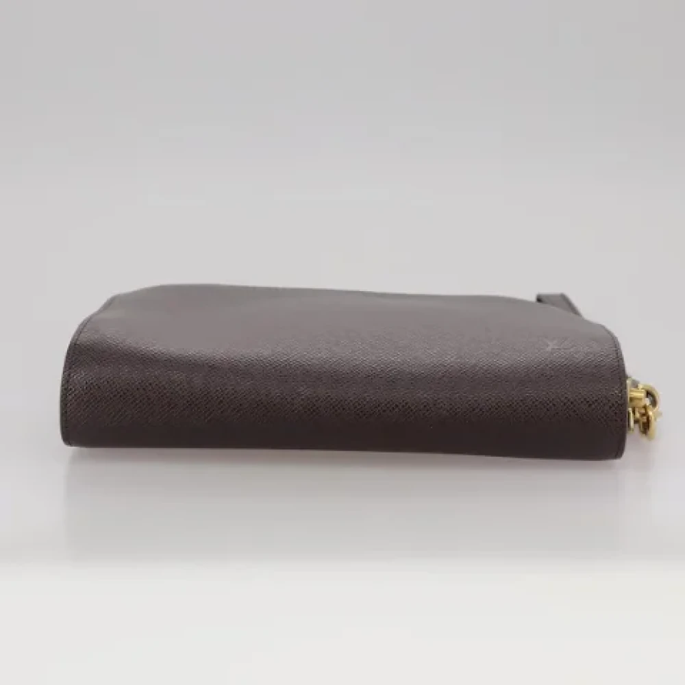 Louis Vuitton Vintage Pre-owned Leather clutches Brown Dames