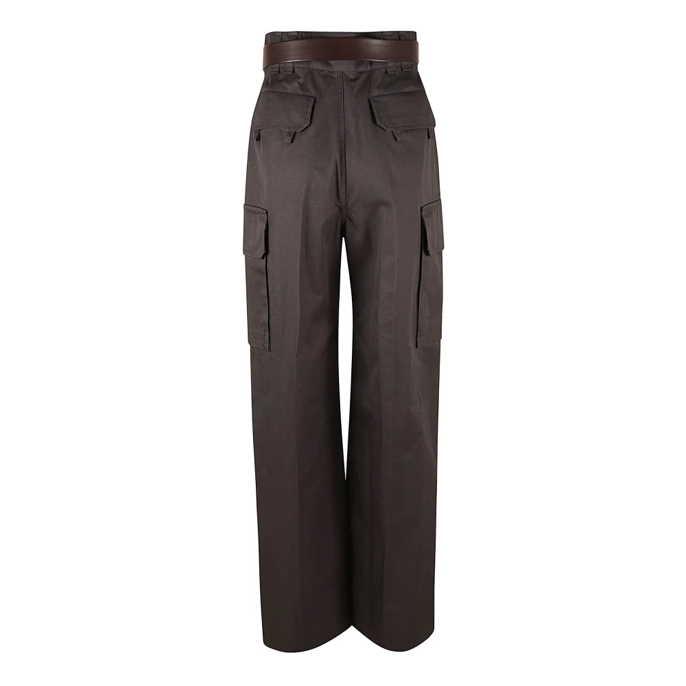 Saint Laurent Elegante broek met Pantalon detail Gray Dames