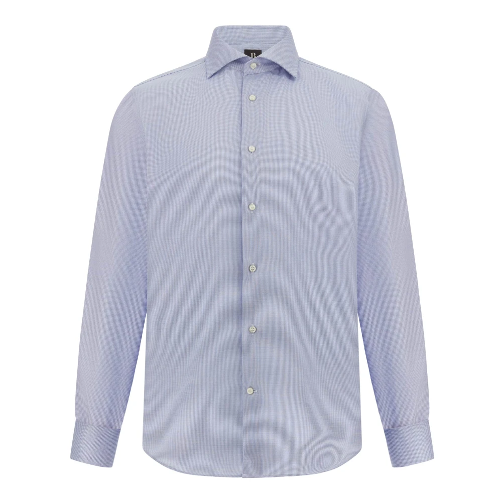 Boggi Milano Homme Bleu Chemises, Taille: S Chemise Ultimate Infroissable À Col Windsor