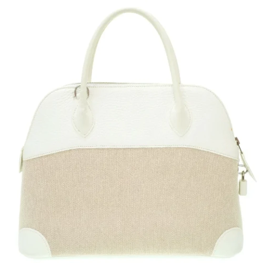 Hermès Vintage Pre-owned Fabric handbags Beige Dames