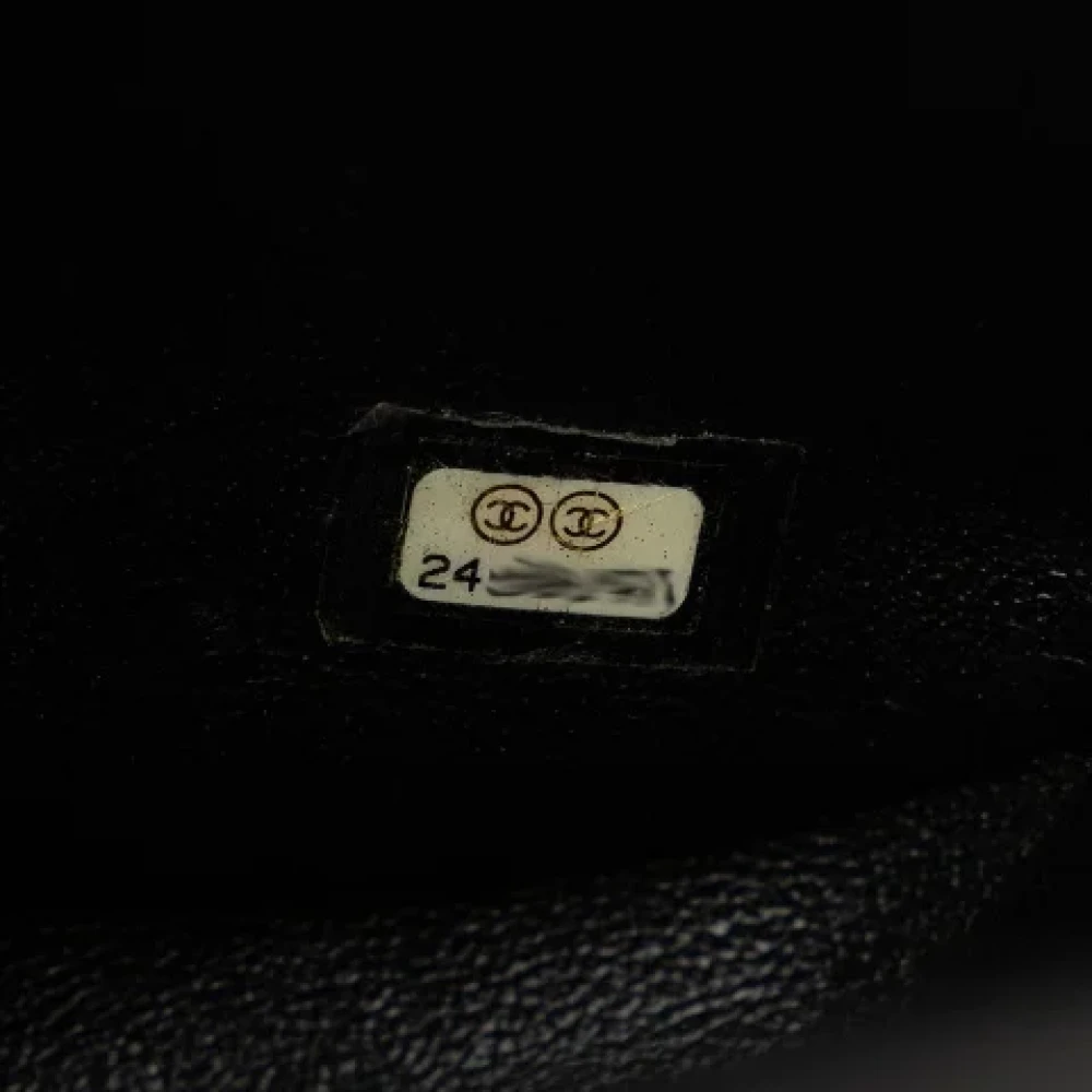 Chanel Vintage Pre-owned Leather crossbody-bags Black Dames