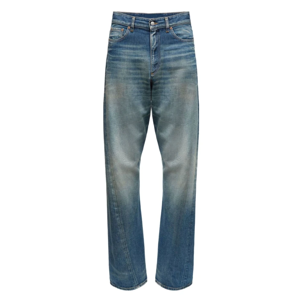Mm6 Maison Margiela Men's Blue Clothing Jeans Aw25