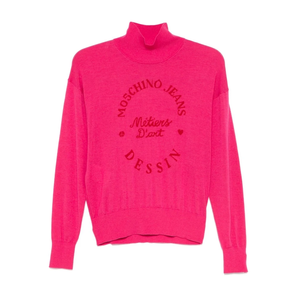 Moschino Stiliga spetsiga skor Pink, Dam