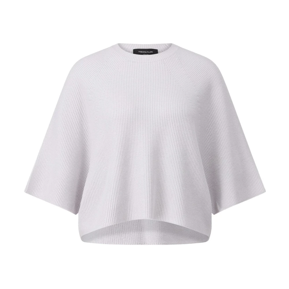 Fabiana Filippi Gezellige Oversized Gebreide Trui Gray Dames
