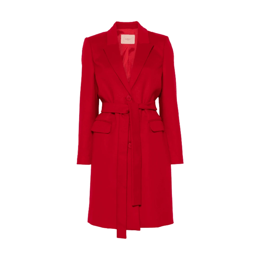 Twinset Rode Jas met Knoopsluiting Red Dames
