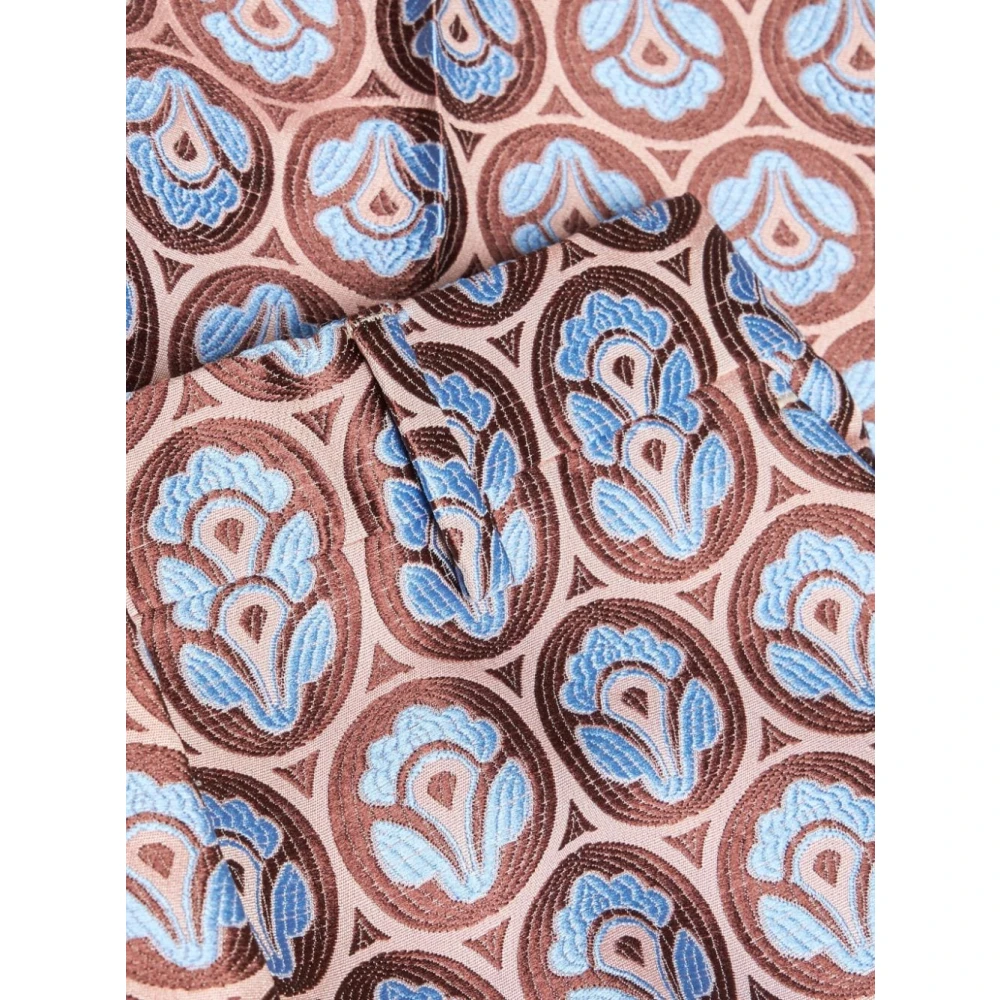 ETRO Bloemen Jacquard Broek Multicolor Dames