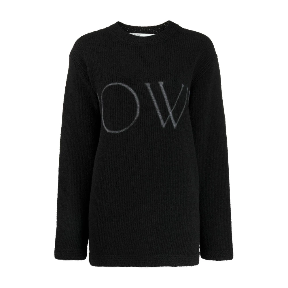 Off White Svart Vit Oversize Mode Skjorta Black, Dam