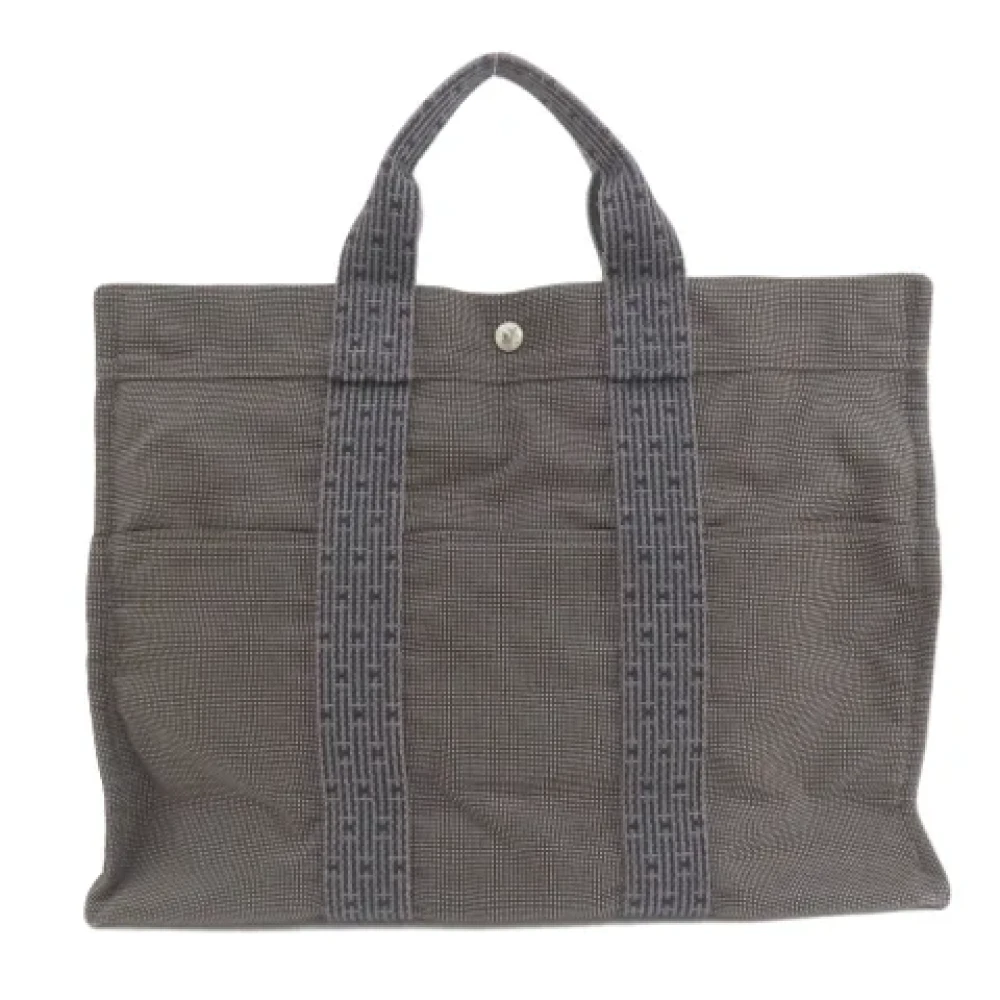 Hermès Vintage Pre-owned Fabric totes Black Dames