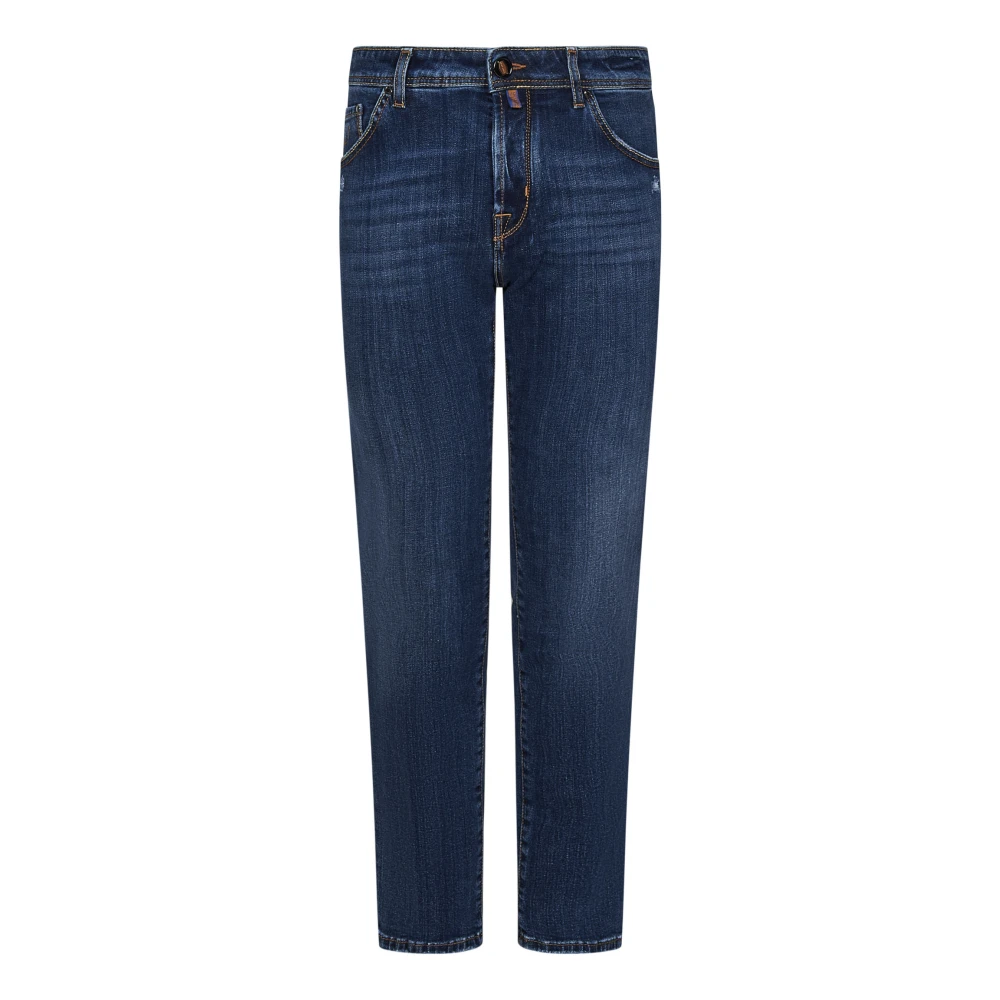 Jacob Cohën Blauwe Slim-Fit Jeans Aw24 Blue Heren