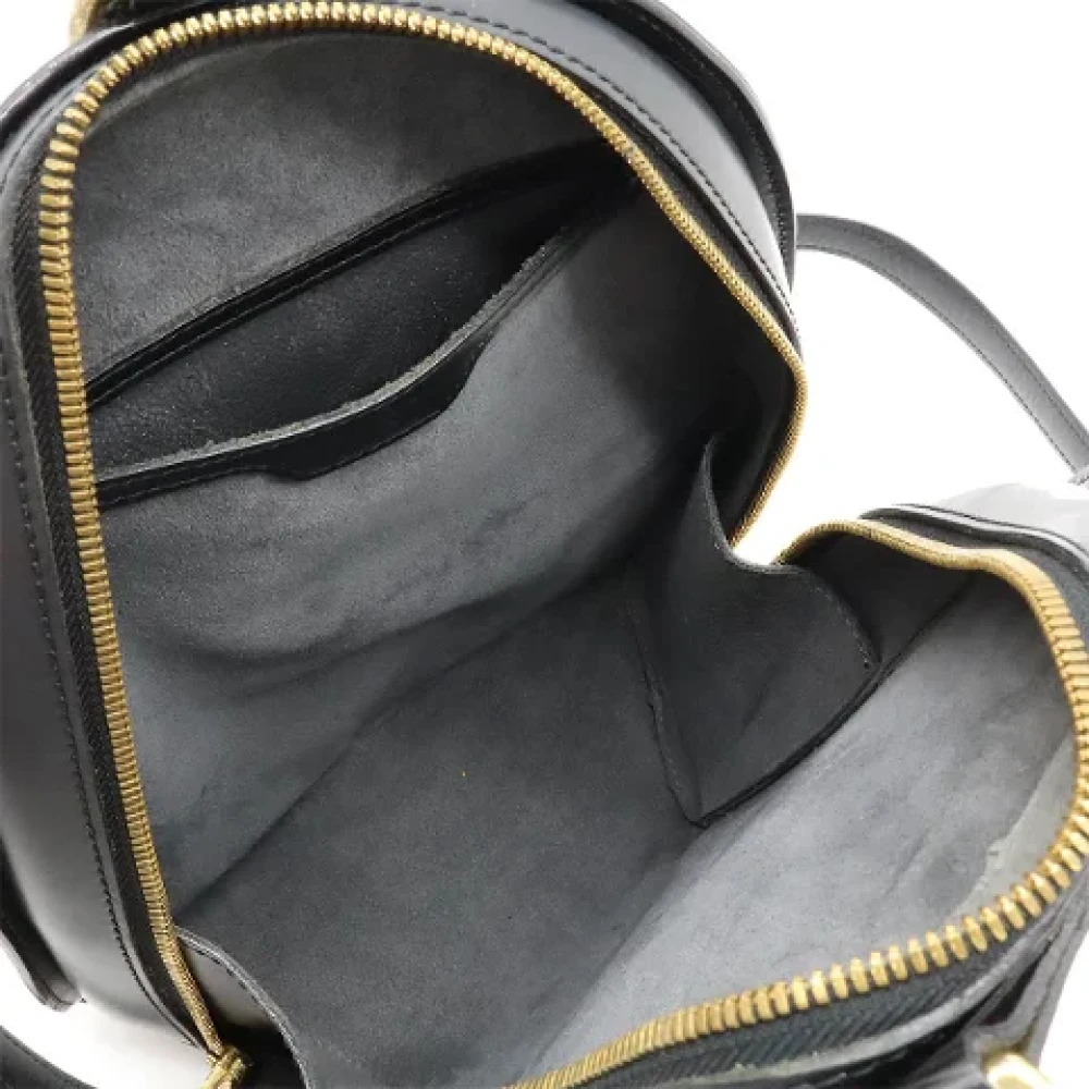 Louis Vuitton Vintage Pre-owned Leather backpacks Black Dames