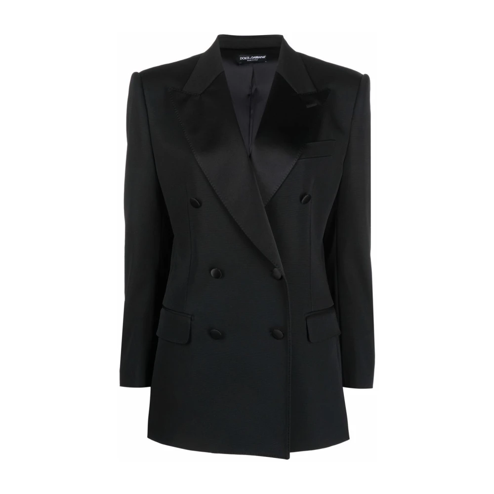 Dolce & Gabbana Black Blazers, Female, M, Jackets