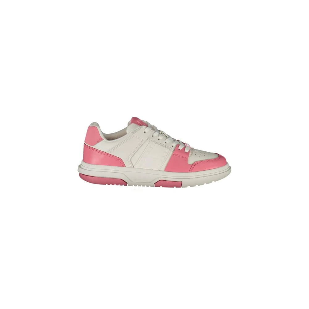Tommy Hilfiger Women's Pink Sneakers, 3 Uk, Polyester Trainers