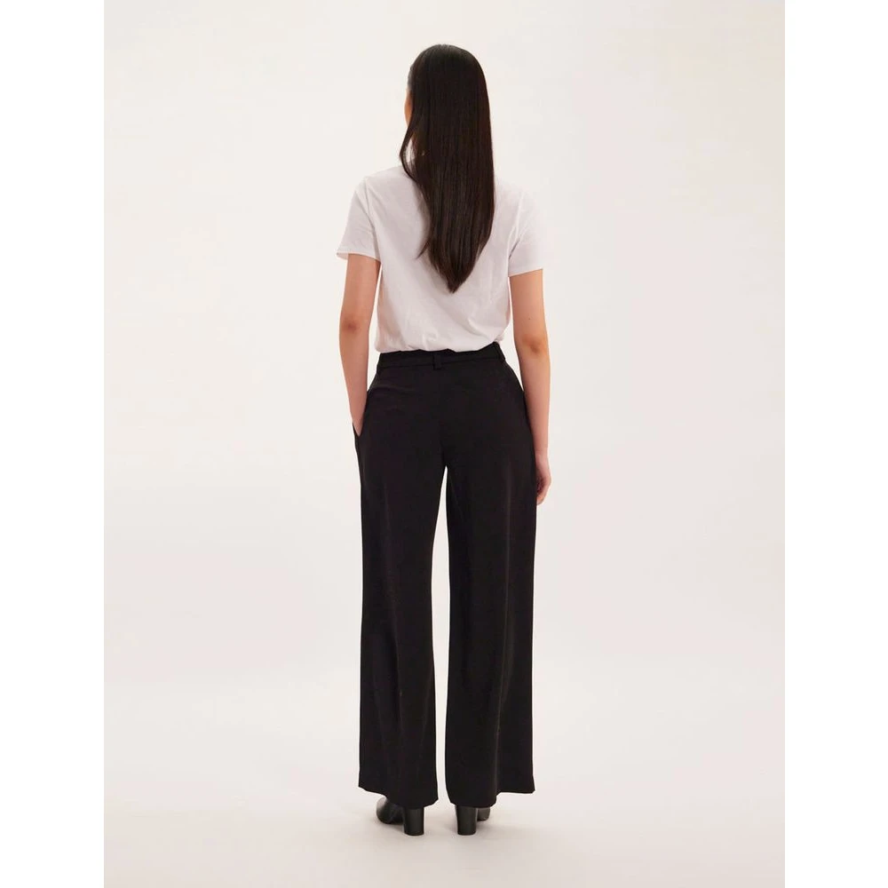 Ines De La Fressange Paris Luciano zwarte broek Black Dames