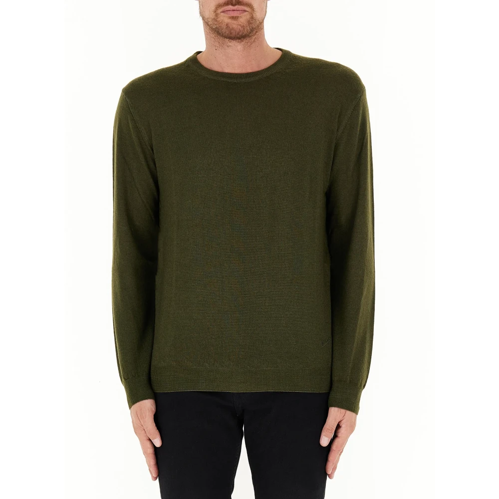 Woolrich Ronde hals trui Green Heren