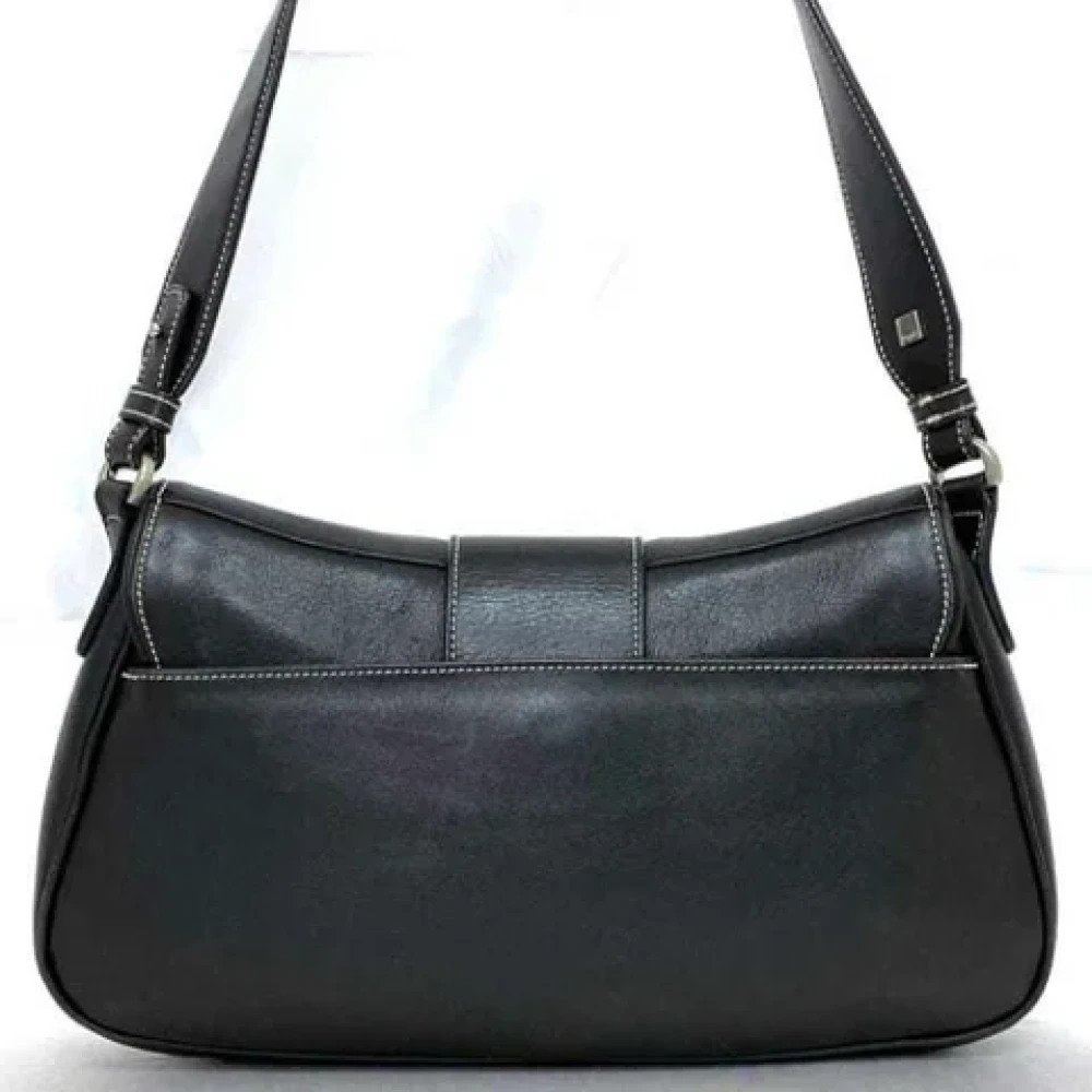 Salvatore Ferragamo Pre-owned Leather handbags Black Dames