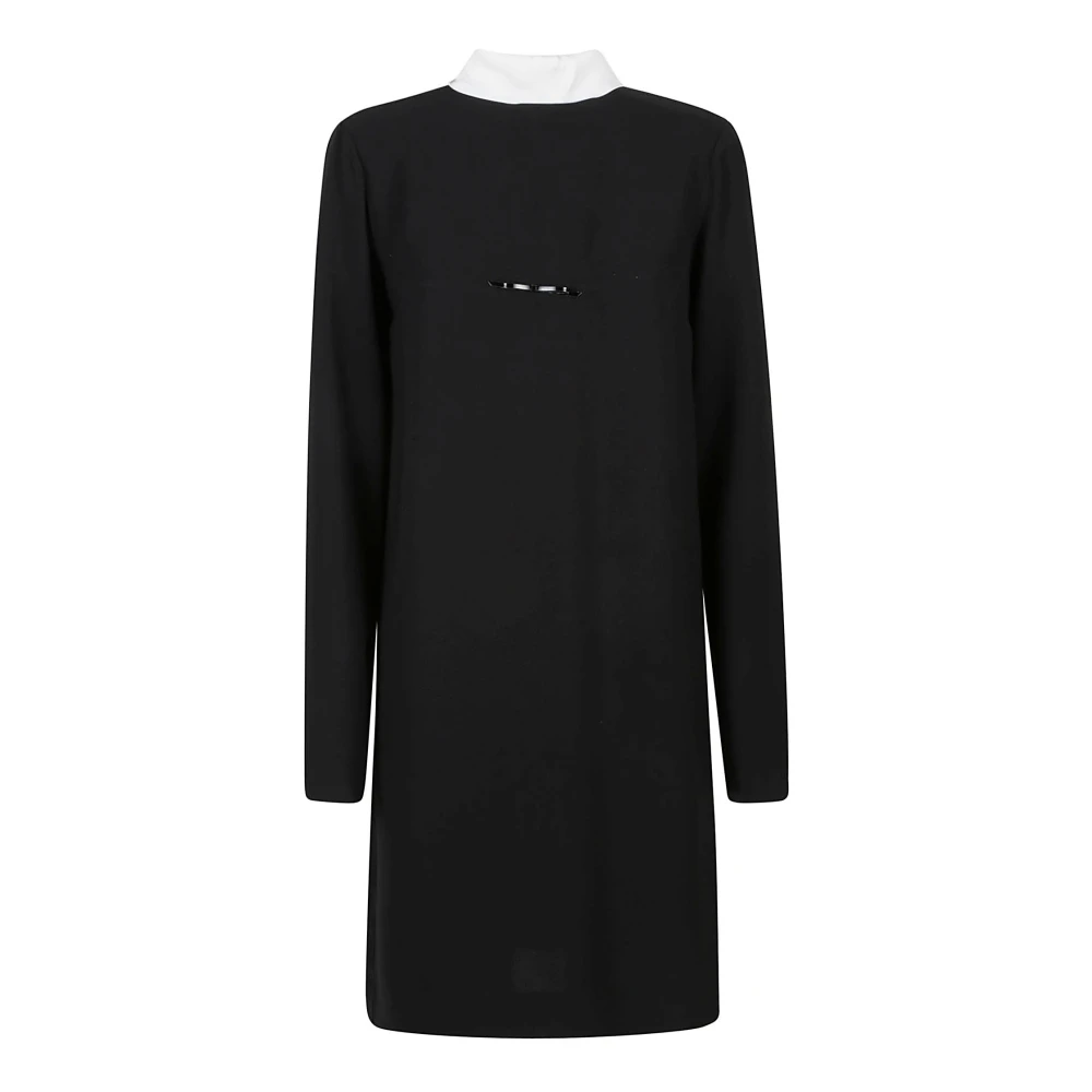 N21 Zwarte Polyester Jurk Gemaakt in Italië Black Dames