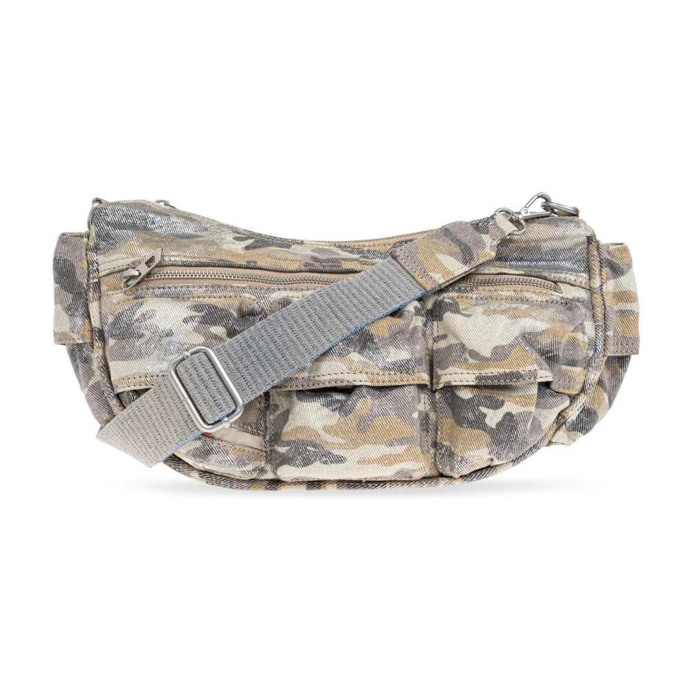 Diesel Kvinno Grön Väskor Dam, One Size, Axelremsväska Multi-Pkts