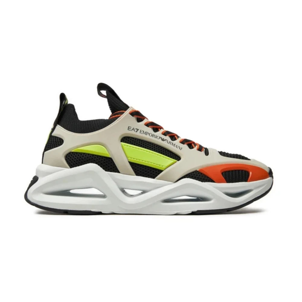 Emporio Armani Ea7 Men's Multicolor Sneakers,, Trainers 100%Pl Material Size 7