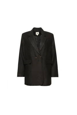 Svart Linne Blazer