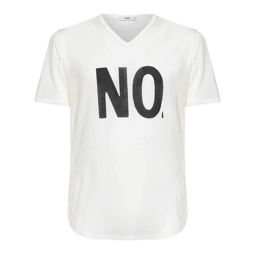 Fendi T-Shirt - Male - T-Shirts - White - S - Tops