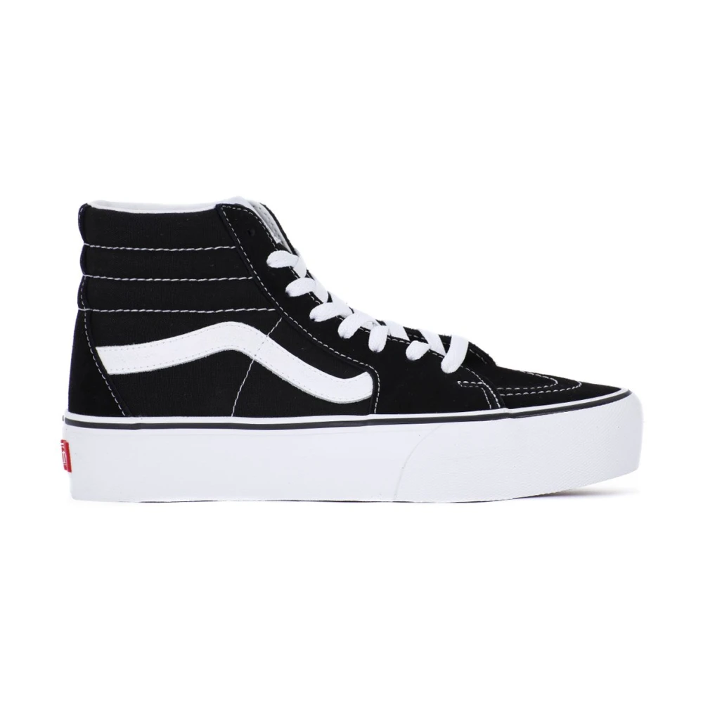 Vans Hög Plattform Skate Sneakers i Svart Black, Dam