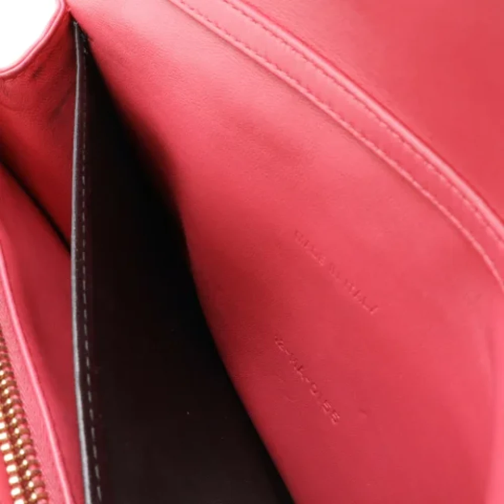 Dior Vintage Pre-owned Leather dior-bags Red Dames