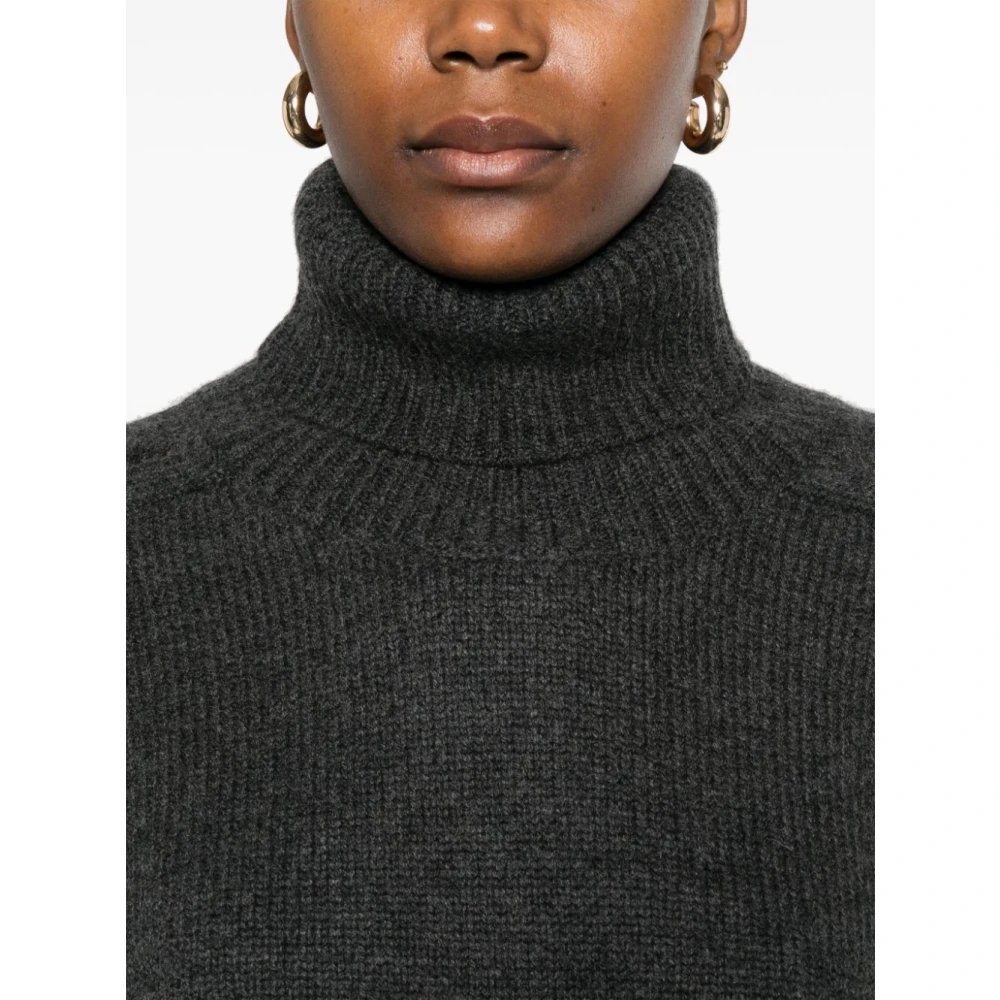 Le Kasha Houtskool Hoge Hals Trui Gray Dames