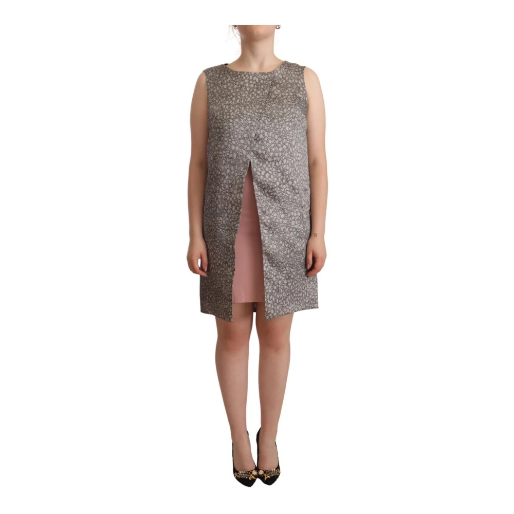 Comeforbreakfast Gray Short Dresses, Female, L, Shift Dress